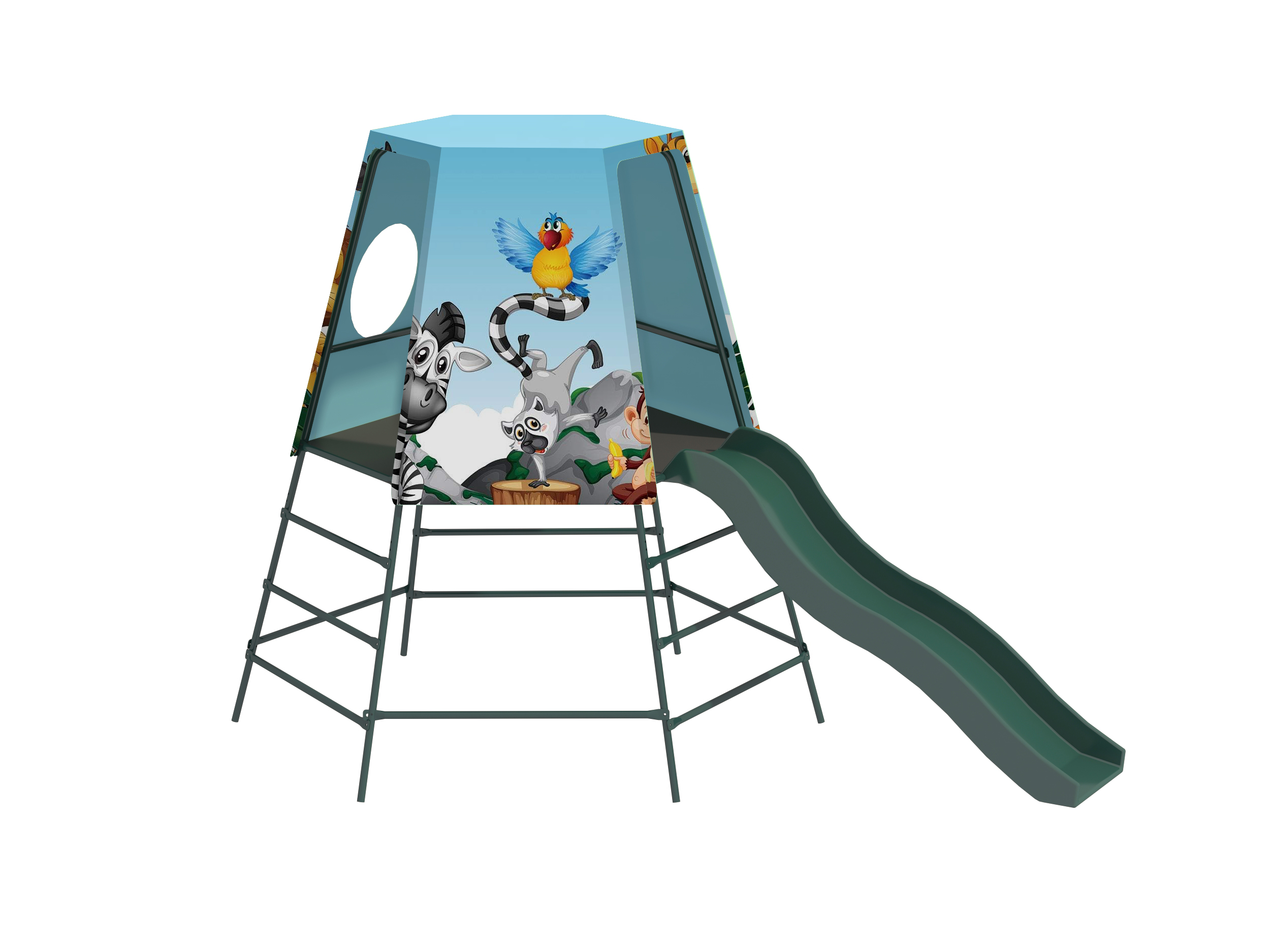 Climbing Tower(tent platform with slide)